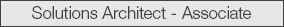 AWS Certified Solutions Architect - Associate